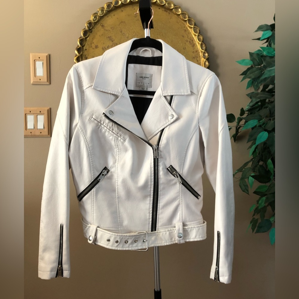Faux leather jacket